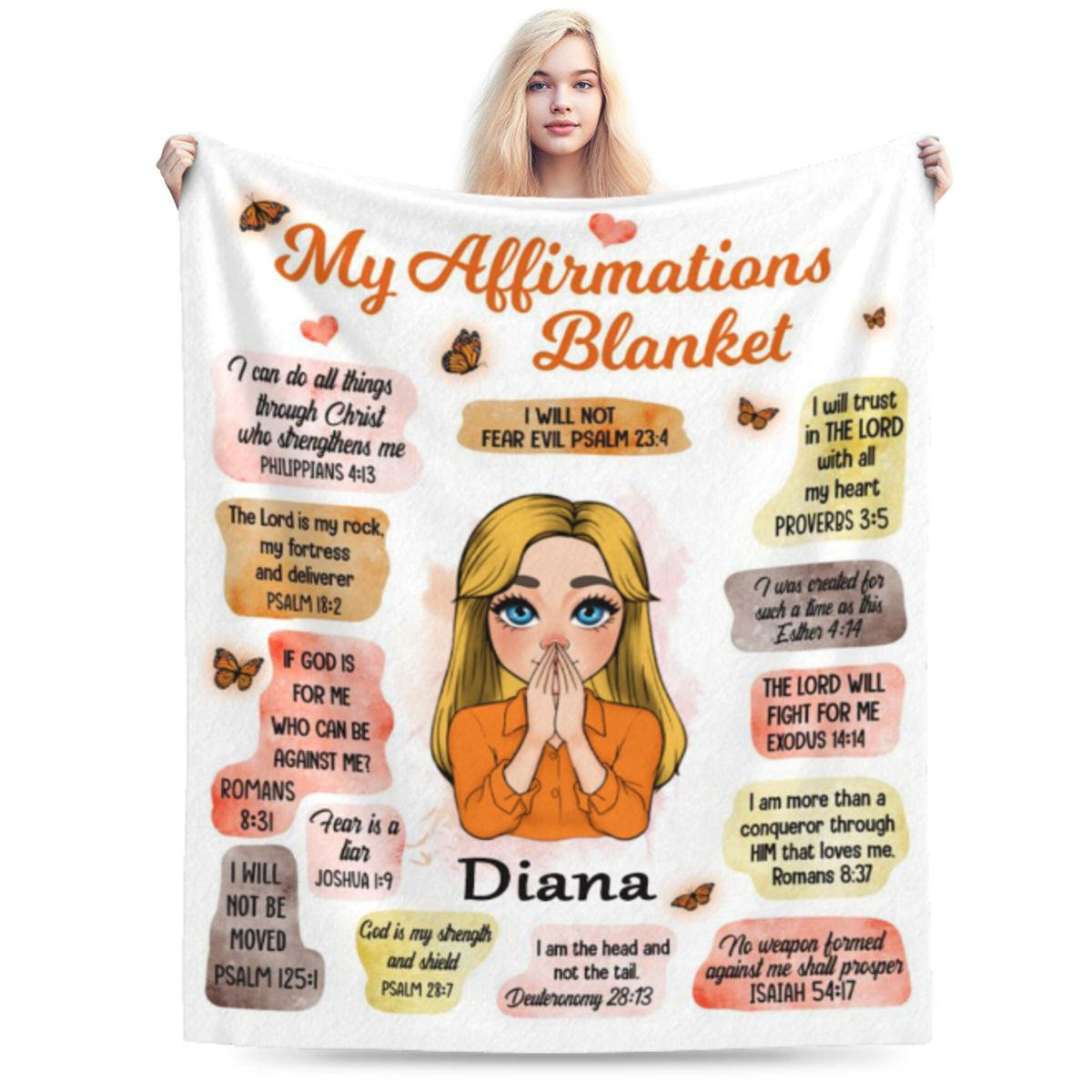 My Affirmations - Personalized Blanket