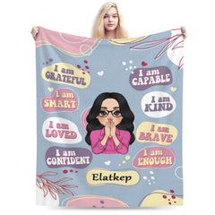 I Am Kind - Personalized Blanket