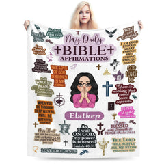 My Daily Bible Affirmations - Personalized Blanket