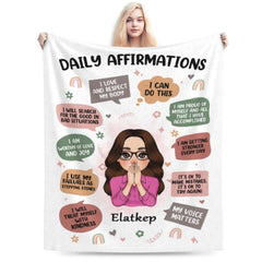 Daily Affirmations - Personalized Blanket