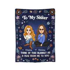 To My Sister - Personalized Blanket