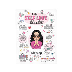 My Self Love Blanket Pink - Personalized Blanket