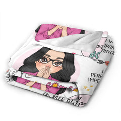 My Self Love Blanket Pink - Personalized Blanket