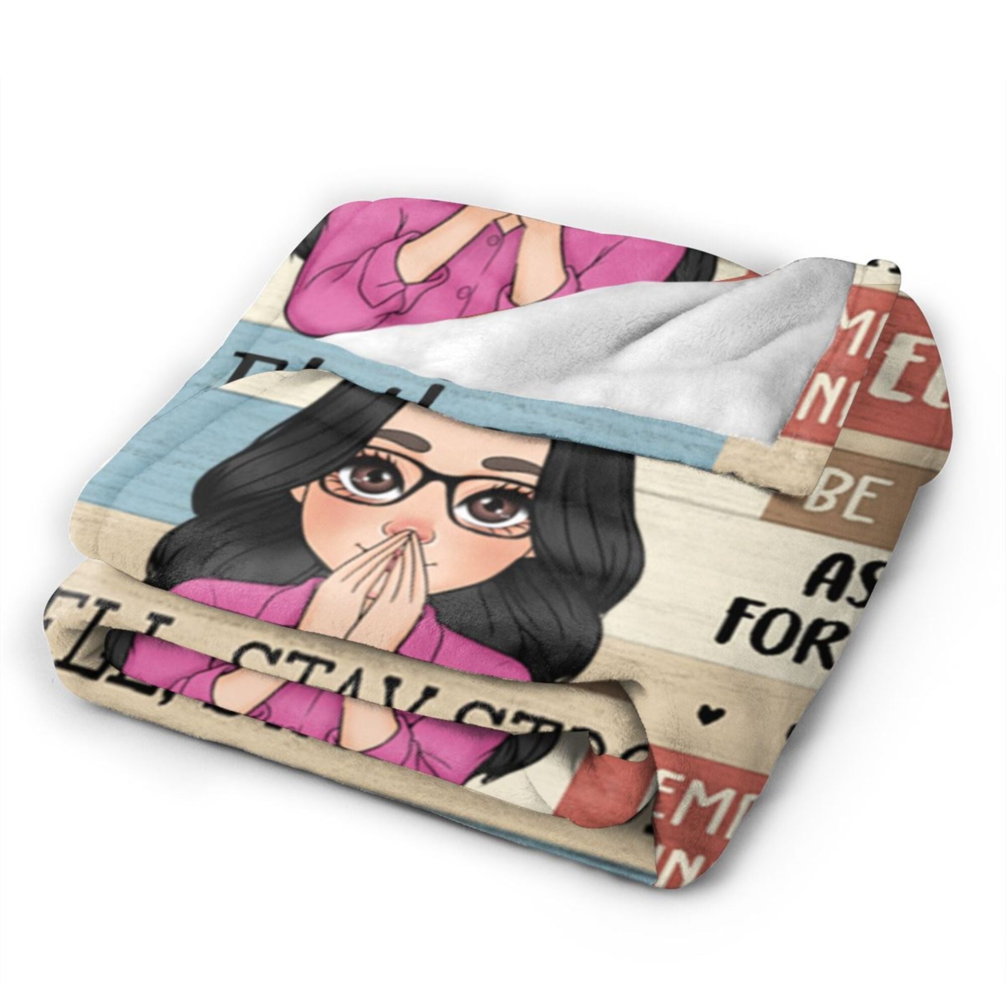 Today Is A Brand New Day - Personalized Blanket