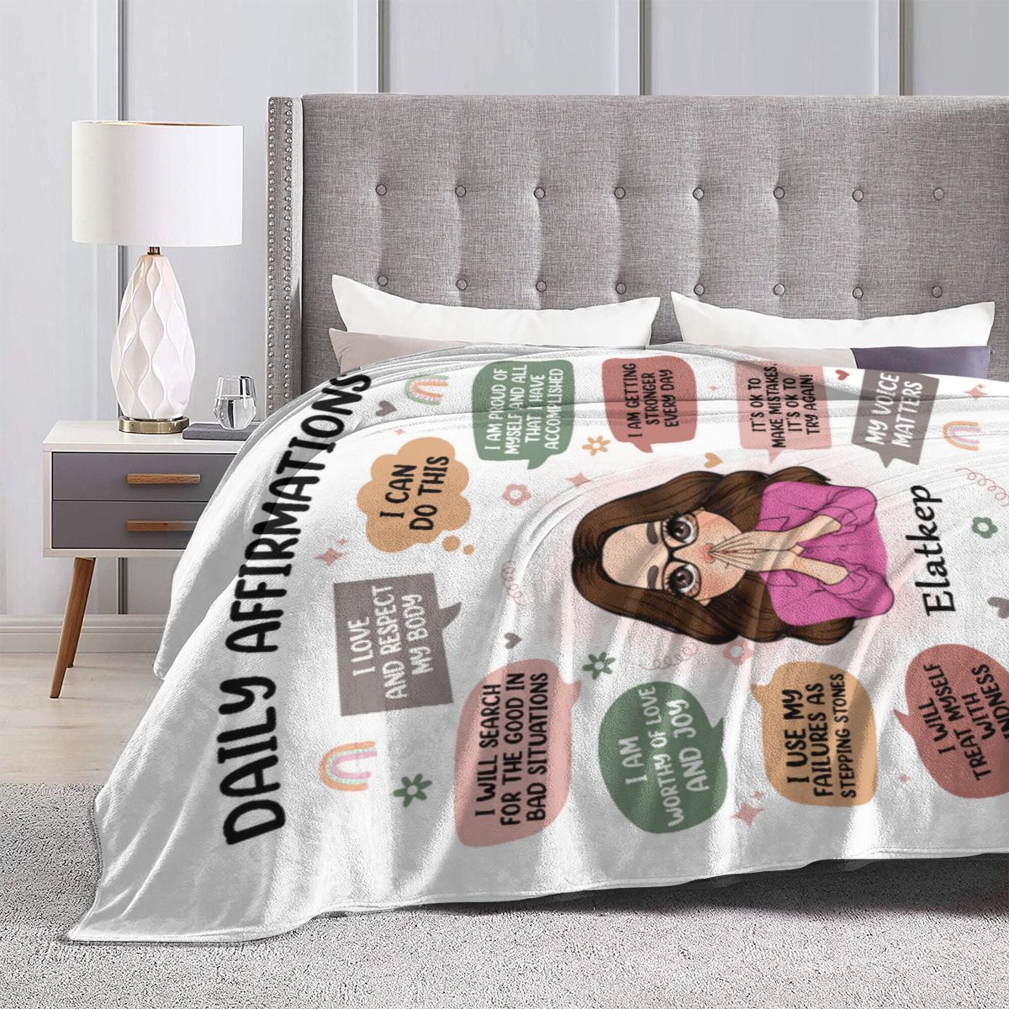 Daily Affirmations - Personalized Blanket