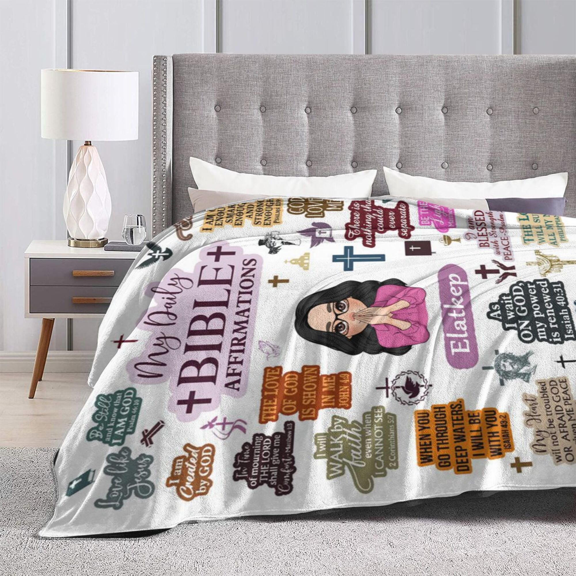 My Daily Bible Affirmations - Personalized Blanket