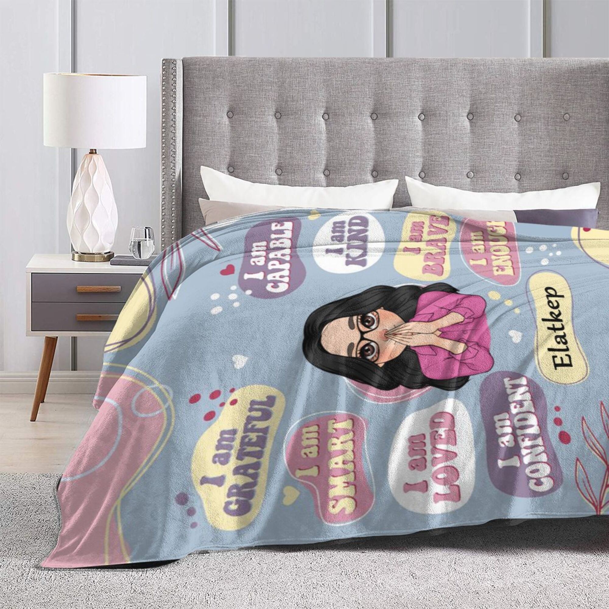 I Am Kind - Personalized Blanket