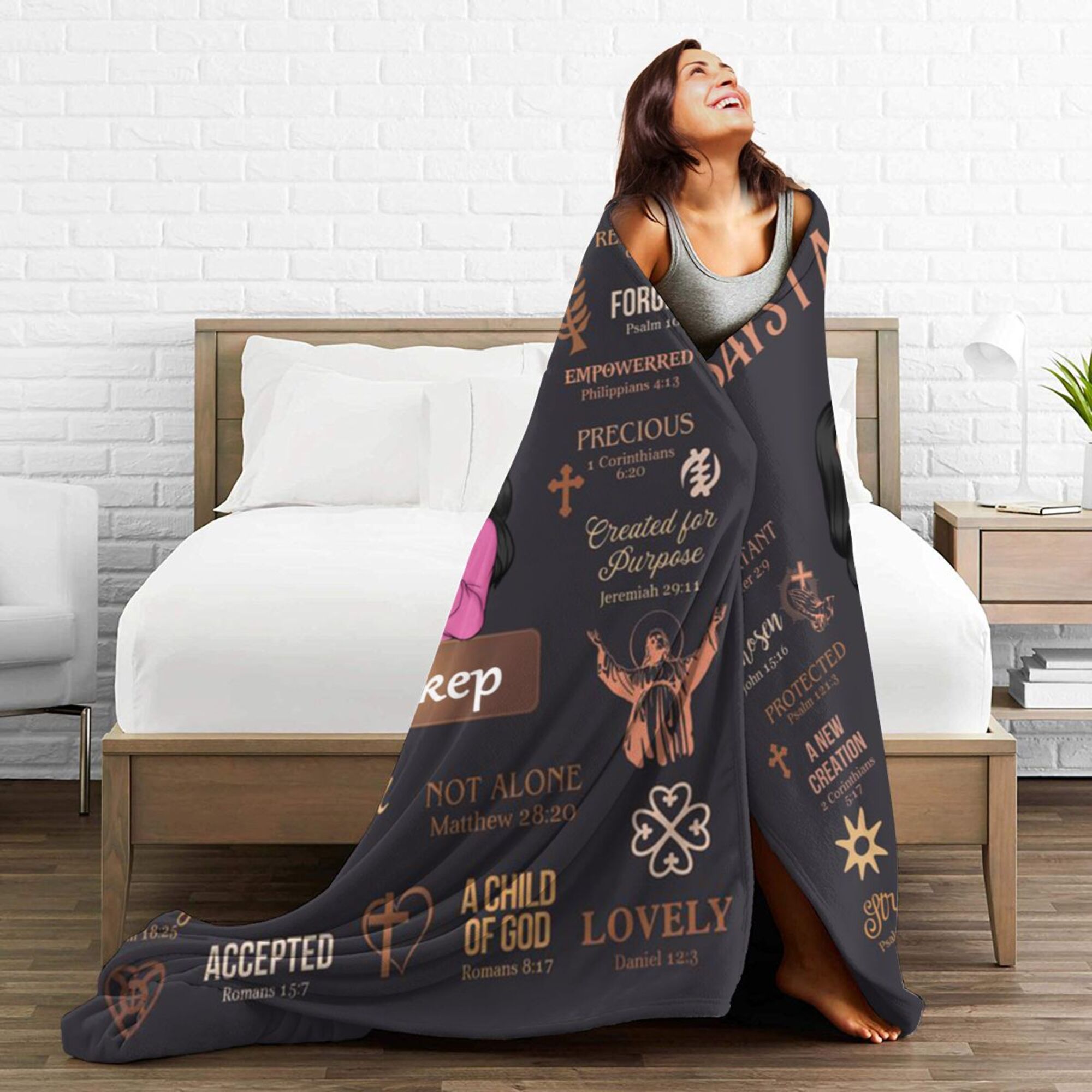 God Says I Am Black - Personalized Blanket