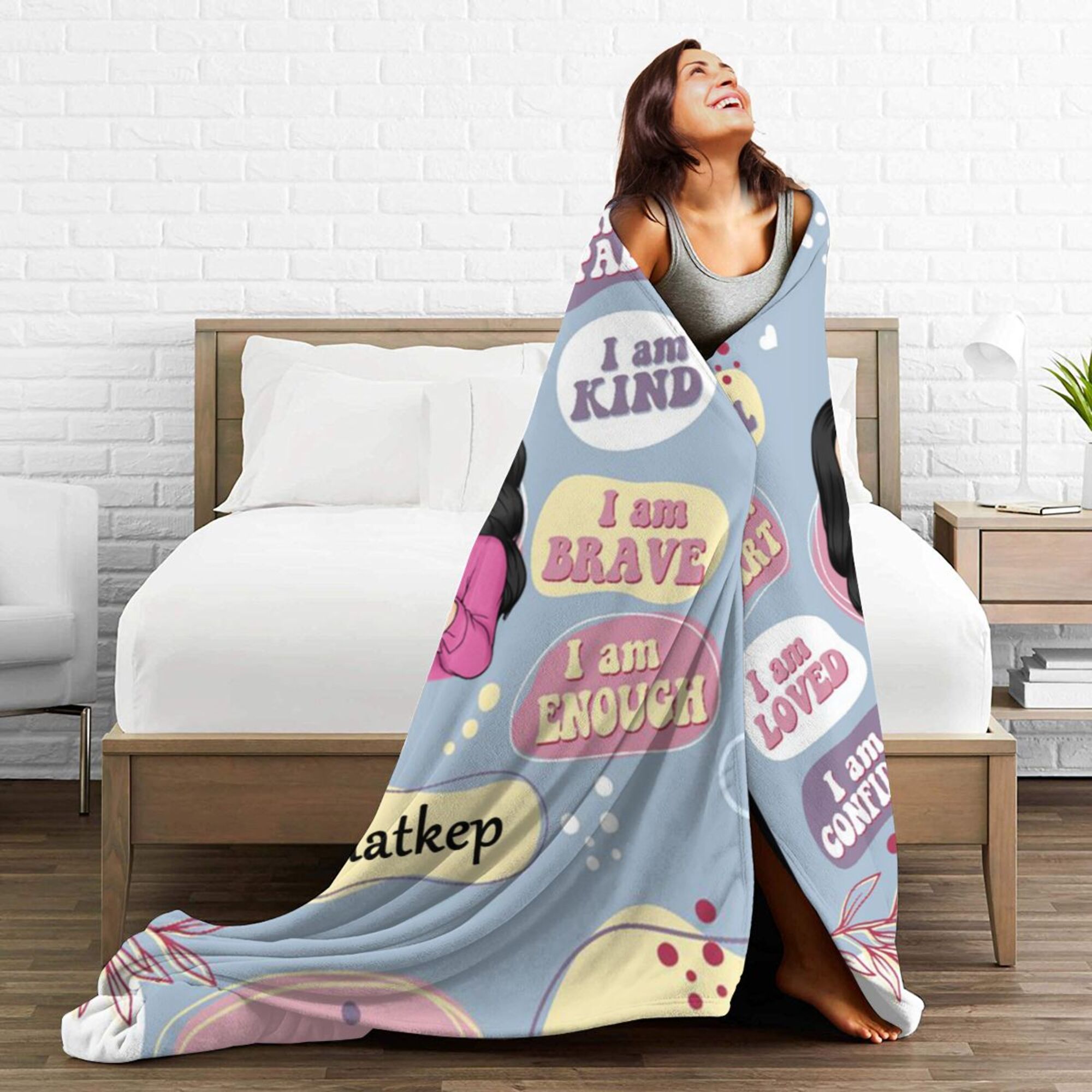 I Am Kind - Personalized Blanket