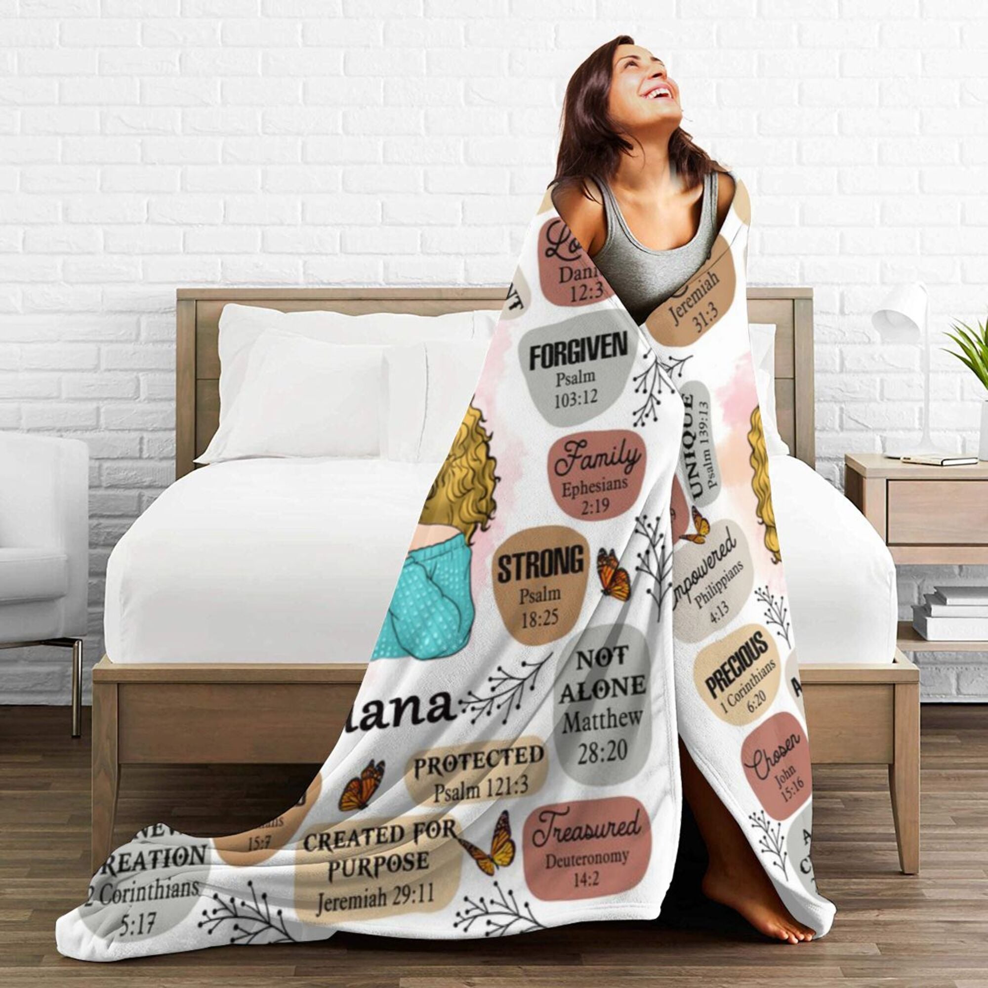 God Says I Am White - Personalized Blanket