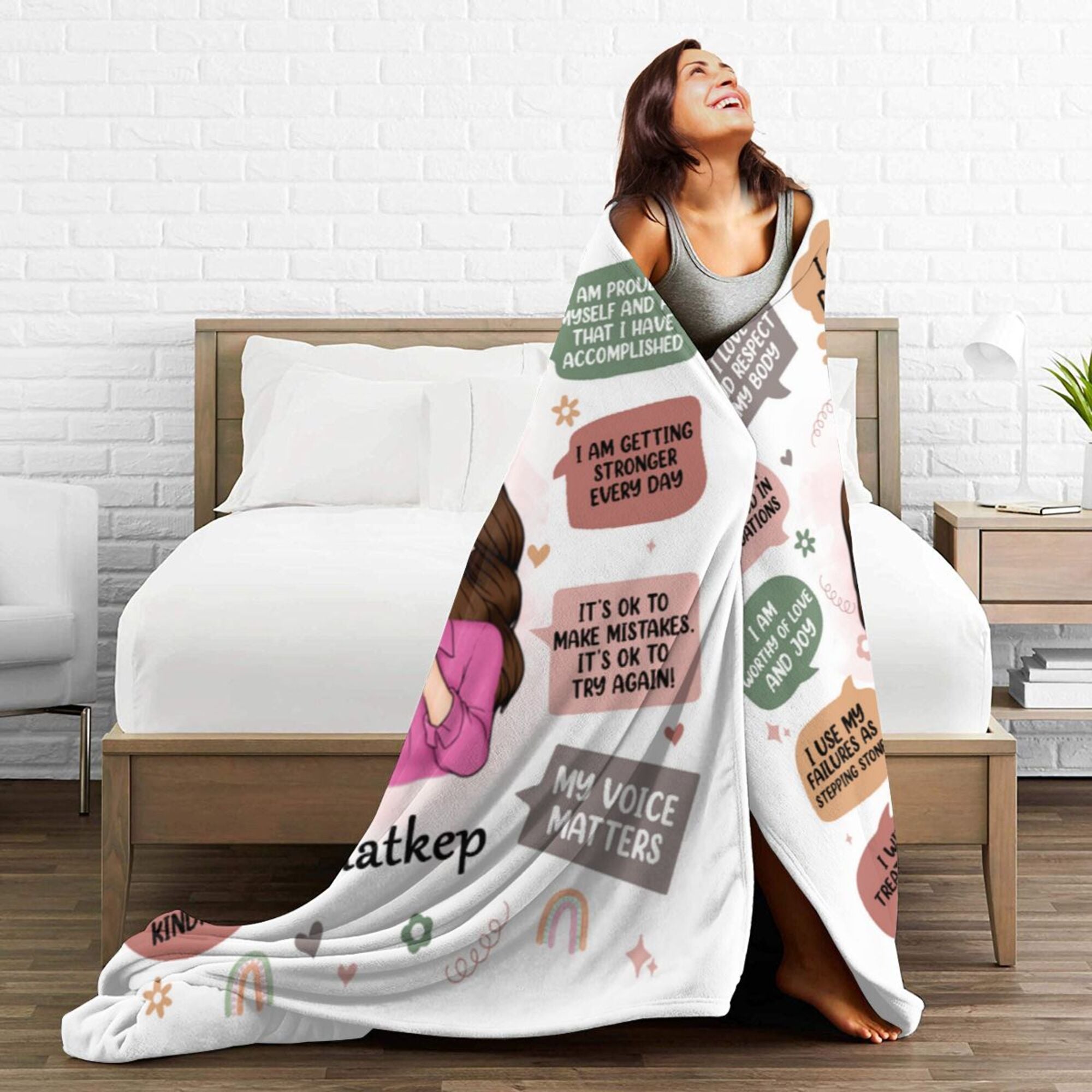 Daily Affirmations - Personalized Blanket