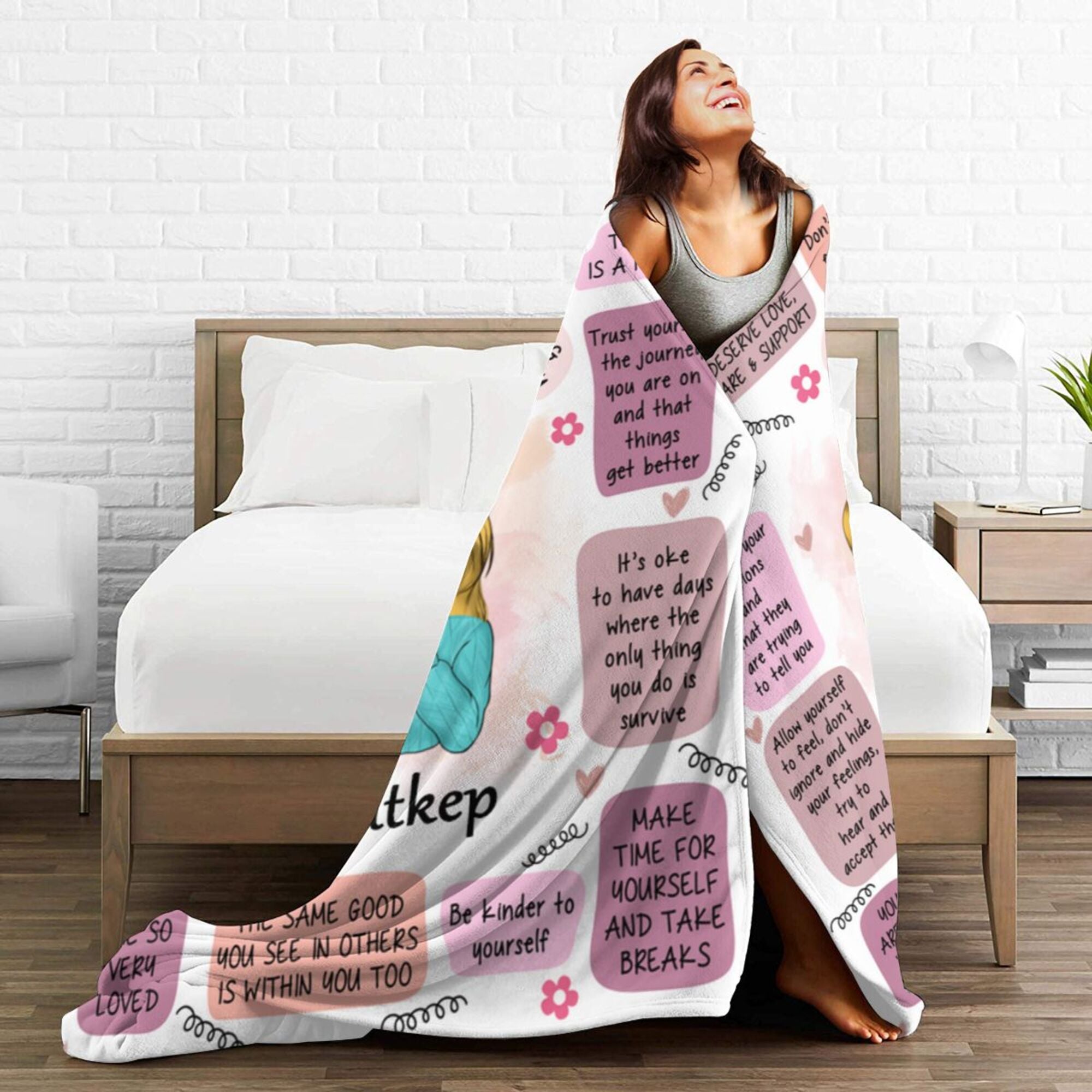 To My Daughter - Personalized Blanket