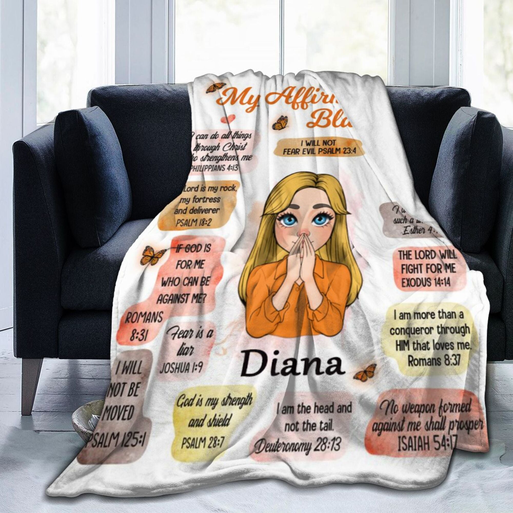 My Affirmations - Personalized Blanket