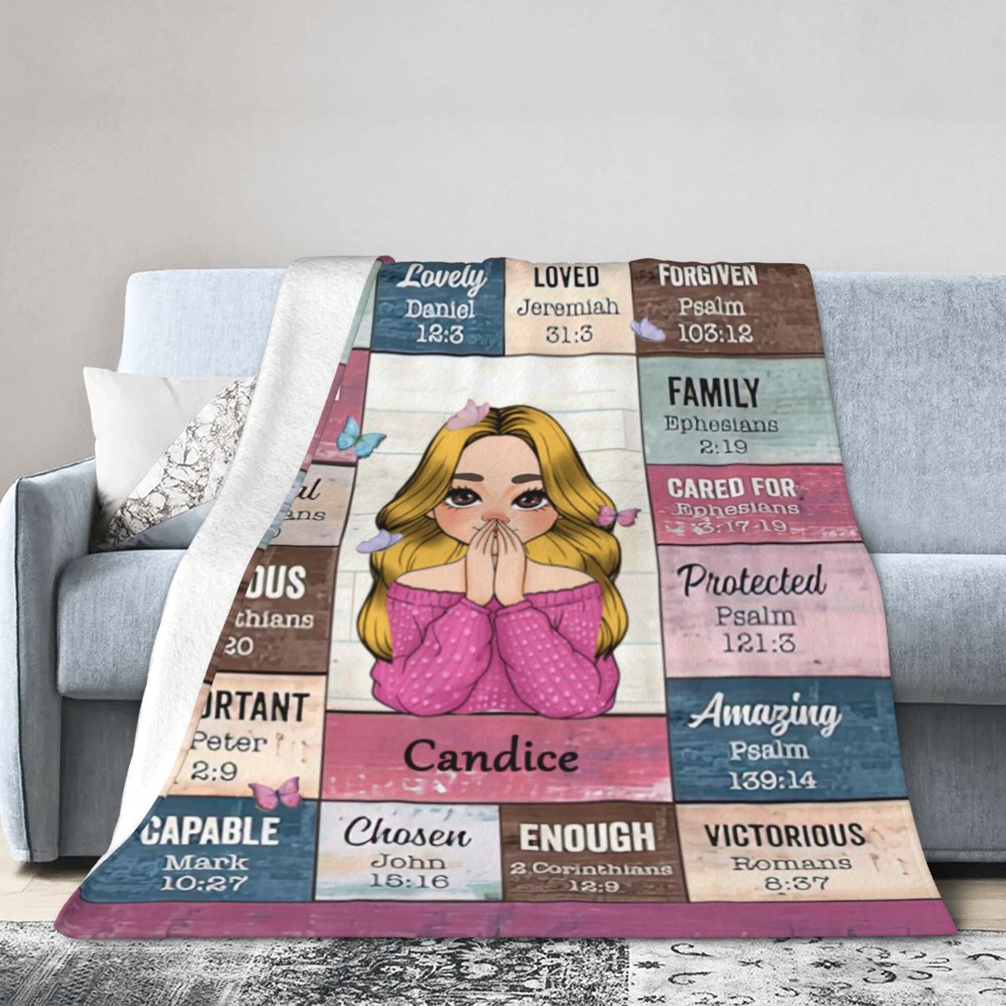 God Says I Am - Personalized Blanket